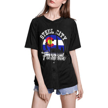 Load image into Gallery viewer, Steel City Women Jersey 3 All Over Print Baseball Jersey for Women (Model T50)