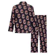 Load image into Gallery viewer, Custom Photo Men's V-Neck Long Pajama Set