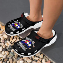 Load image into Gallery viewer, SC C black Custom Print Foam Clogs for Adults