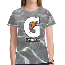 Load image into Gallery viewer, Grey 9 Med New All Over Print T-shirt for Women (Model T45)