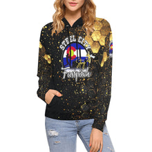 Load image into Gallery viewer, Steel City Sting Name Number Red smoke All Over Print Hoodie for Women (USA Size) (Model H13)