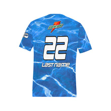 Load image into Gallery viewer, G Blue Men's All Over Print T-Shirt (Random Design Neck) (Model T63)