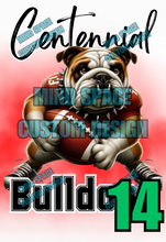 Load image into Gallery viewer, Bell Game High school Rival Shirts- Centennial Bulldogs and Central Wildcats