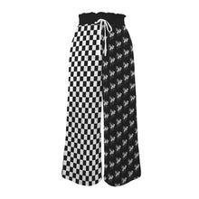Load image into Gallery viewer, School Spirit Pants Checker Mascot Colts Elastic Waist Tether Pockets Wide Leg Pants