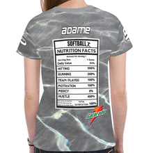 Load image into Gallery viewer, Grey 9 Med New All Over Print T-shirt for Women (Model T45)