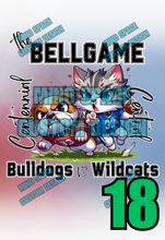 Load image into Gallery viewer, Bell Game High school Rival Shirts- Centennial Bulldogs and Central Wildcats