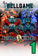 Load image into Gallery viewer, Bell Game High school Rival Shirts- Centennial Bulldogs and Central Wildcats
