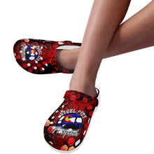 Load image into Gallery viewer, SC C red black Custom Print Foam Clogs for Adults