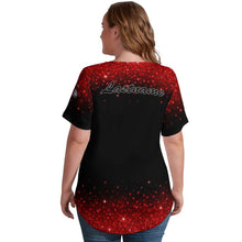 Load image into Gallery viewer, V Neck Short-sleeve Women Shirt Printed Women's Ice Silk V-Neck T-Shirt