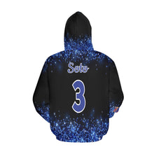 Load image into Gallery viewer, Azteca Hoodie Women Glitter Final Ema hood Glitter black final zyana All Over Print Hoodie for Women (USA Size) (Model H13)