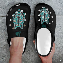 Load image into Gallery viewer, LW C black Custom Print Foam Clogs for Adults