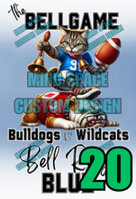Load image into Gallery viewer, Bell Game High school Rival Shirts- Centennial Bulldogs and Central Wildcats