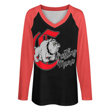 Load image into Gallery viewer, Bulldog Senior Wrestling Mama- The Last Take Down Season- Long sleeve loose tee