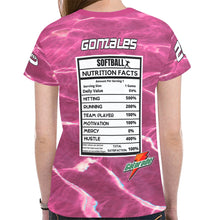 Load image into Gallery viewer, Pink 22 Small New All Over Print T-shirt for Women (Model T45)