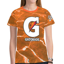 Load image into Gallery viewer, Orange 12 med New All Over Print T-shirt for Women (Model T45)