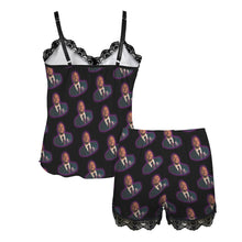 Load image into Gallery viewer, Custom Photo Women's Lace Camisole Pajama Set