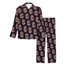 Load image into Gallery viewer, Custom Photo Men's V-Neck Long Pajama Set