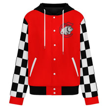 Load image into Gallery viewer, Design Unisex Hooded Baseball Jacket