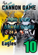 Load image into Gallery viewer, Cannon Game High school Rival Shirts- East Eagles and South Colts