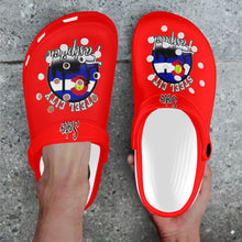 Load image into Gallery viewer, SC C red Custom Print Foam Clogs for Adults