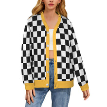 Load image into Gallery viewer, Checker Ribbed Cardigan