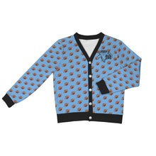 Load image into Gallery viewer, Ribbed Cardigan Leopard NUMBER FOOTBALL Cyclone Big Back Women's Ribbed Cardigan (Model H73)