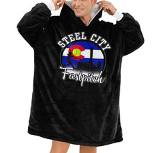 Load image into Gallery viewer, Steel City Sherpa Blanket Hoodie for Men
