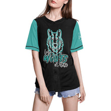 Load image into Gallery viewer, Lady Wolves Plain All Over Print Baseball Jersey for Women (Model T50)