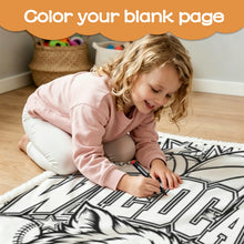 Load image into Gallery viewer, Wildcats Coloring Doodle Blanket 100×150cm (24-Color Markers)