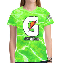 Load image into Gallery viewer, Lime Green 15 XSmall New All Over Print T-shirt for Women (Model T45)