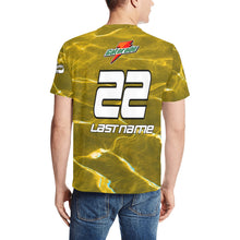 Load image into Gallery viewer, G Dark Yellow Men's All Over Print T-Shirt (Random Design Neck) (Model T63)