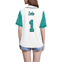 Load image into Gallery viewer, Lady Wolves Sleeves All Over Print Baseball Jersey for Women (Model T50)