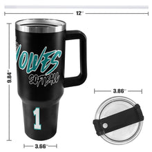 Load image into Gallery viewer, LW 40 OZ Black/black 40oz Tumbler with Black Handle