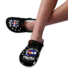 Load image into Gallery viewer, SC C black Custom Print Foam Clogs for Adults