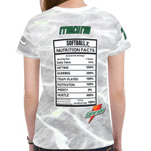 Load image into Gallery viewer, White 7 Med New All Over Print T-shirt for Women (Model T45)