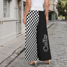 Load image into Gallery viewer, School Spirit Pants Colts Half Elastic Waist Tether Pockets Wide Leg Pants