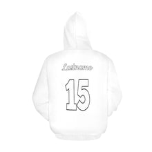 Load image into Gallery viewer, Steel City Name Number White All Over Print Hoodie for Women (USA Size) (Model H13)