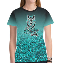 Load image into Gallery viewer, LW 6 Lastname/Number New All Over Print T-shirt for Women (Model T45)