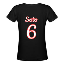 Load image into Gallery viewer, Women's Deep V-neck T-shirt (Model T19)