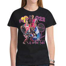 Load image into Gallery viewer, Women Short-Sleeve V-Neck Jersey T-Shirt Pic