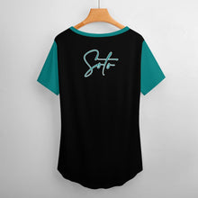 Load image into Gallery viewer, Women Short-Sleeve V-Neck T-Shirt