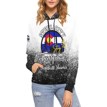 Load image into Gallery viewer, Steel City Sting Mama LasNname/FirstName/NickName/Number san All Over Print Hoodie for Women (USA Size) (Model H13)
