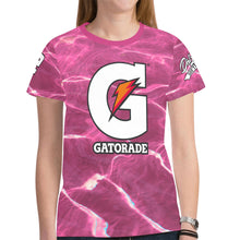 Load image into Gallery viewer, Pink 22 Small New All Over Print T-shirt for Women (Model T45)