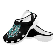 Load image into Gallery viewer, LW C black Custom Print Foam Clogs for Adults