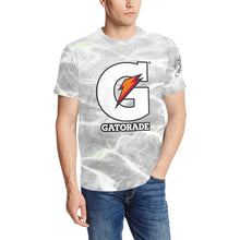 Load image into Gallery viewer, G White Men's All Over Print T-Shirt (Random Design Neck) (Model T63)