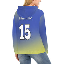 Load image into Gallery viewer, Steel City Sting Name Number Red smoke All Over Print Hoodie for Women (USA Size) (Model H13)