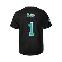 Load image into Gallery viewer, Lady Wolves Black Left All Over Print Baseball Jersey for Women (Model T50)