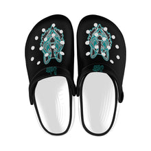 Load image into Gallery viewer, LW C black Custom Print Foam Clogs for Adults