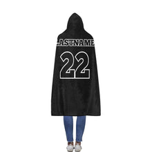 Load image into Gallery viewer, Steel City Sting Hooded Blanket Black Flannel Hooded Blanket 56''x80''