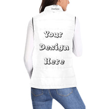 Load image into Gallery viewer, Custom Vest Women's Padded Vest Jacket (Model H44)